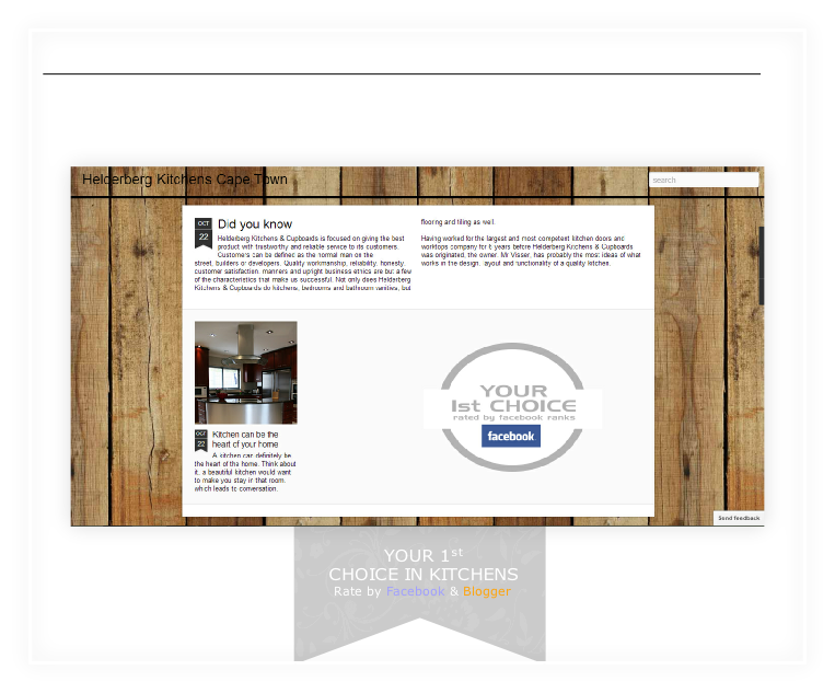 Rate by Facebook & Blogger
